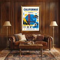 California The Golden State Poster