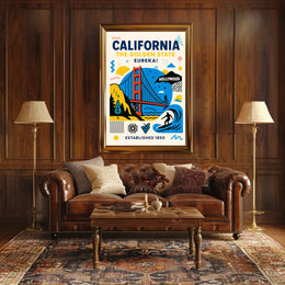 California The Golden State Poster
