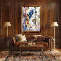 Austria Salzburg Old Town with Fortress Poster