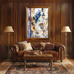 Austria Salzburg Old Town with Fortress Poster