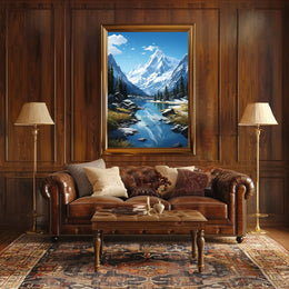 Majestic Mountain Landscape Poster