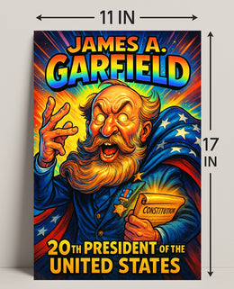 James A. Garfield 20th President Poster PosterGoat