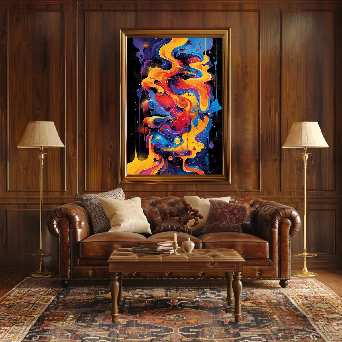 Vivid Abstract Flow Abstract Poster