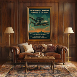 Grumman E-2C Hawkeye Guardian Of The Poster