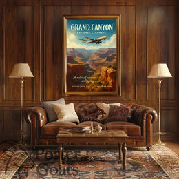 Grand Canyon Adventure Travel Vintage Poster