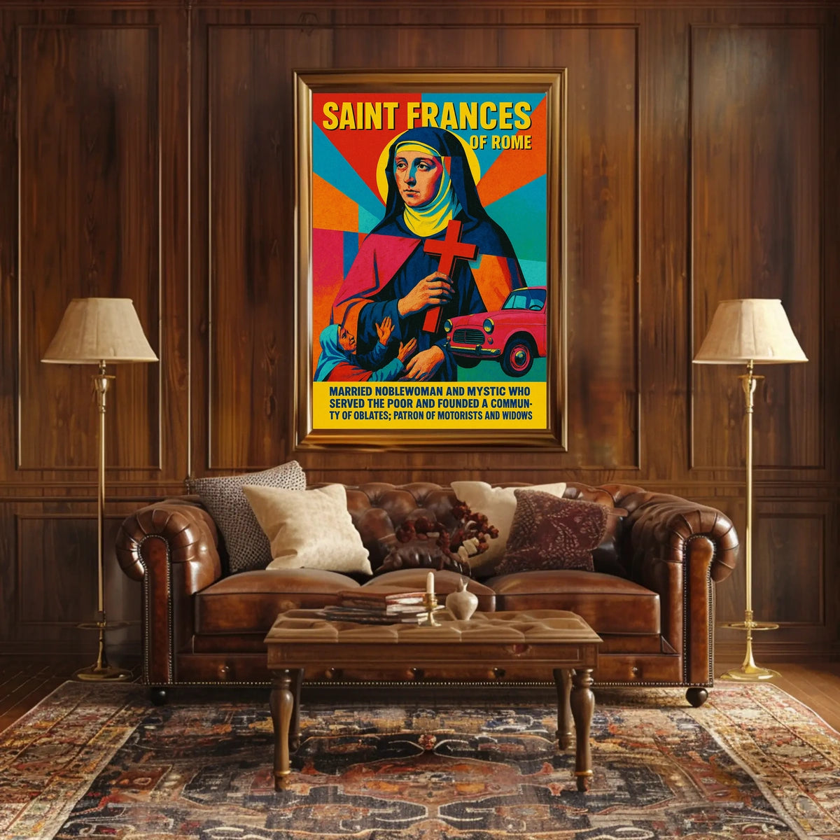 Saint Frances Of Rome Poster