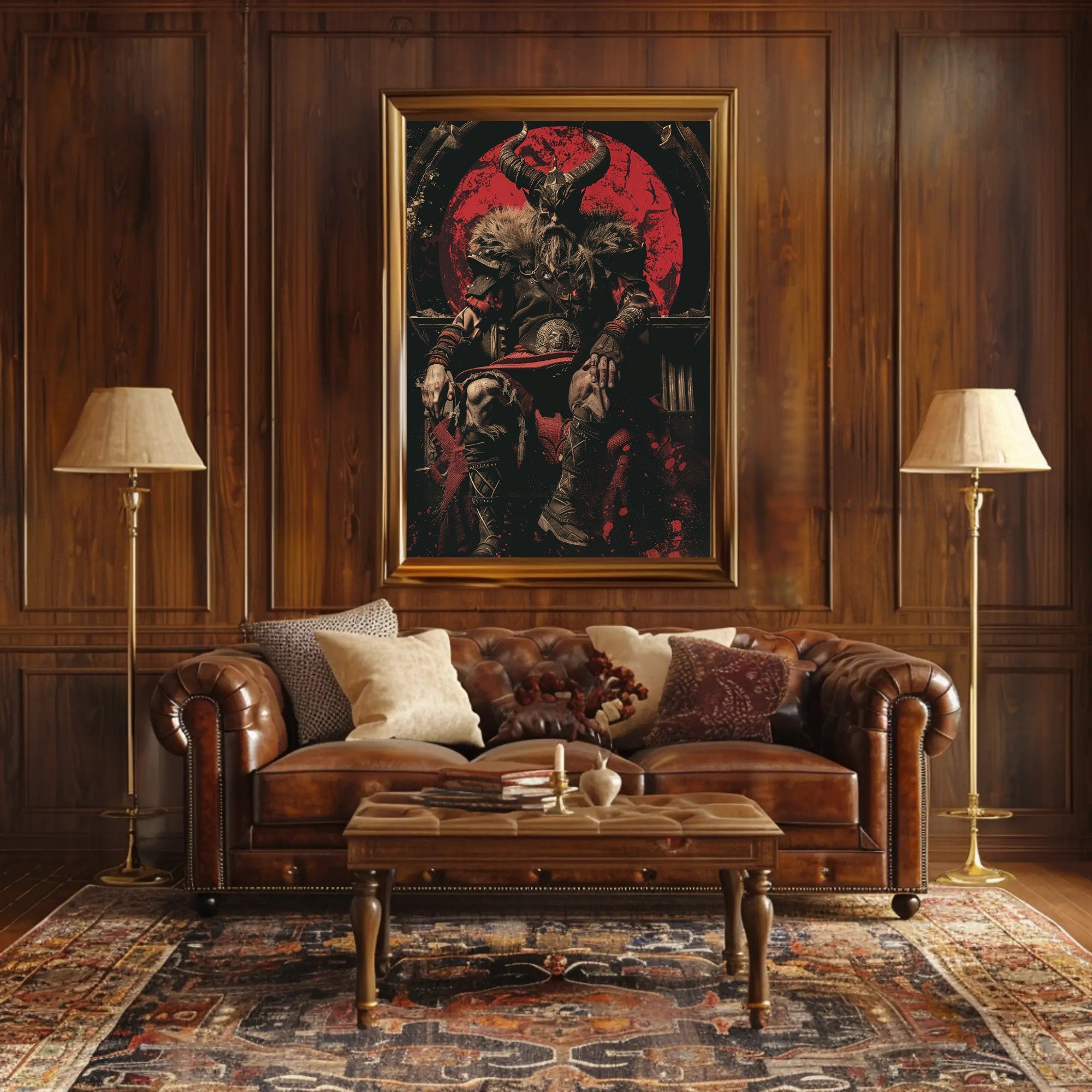 The Dark Warlord Art Print Poster for Home Decor and Wall Art PosterGoat