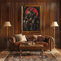 The Dark Warlord Art Print Poster for Home Decor and Wall Art PosterGoat