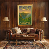Ireland's Enchanting Cliffs Travel Poster