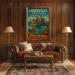 Louisville, Kentucky Gateway to the South Poster