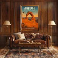 Arches National Park Scenic Vintage Travel Poster