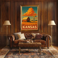 Kansas Countryside Charm Poster