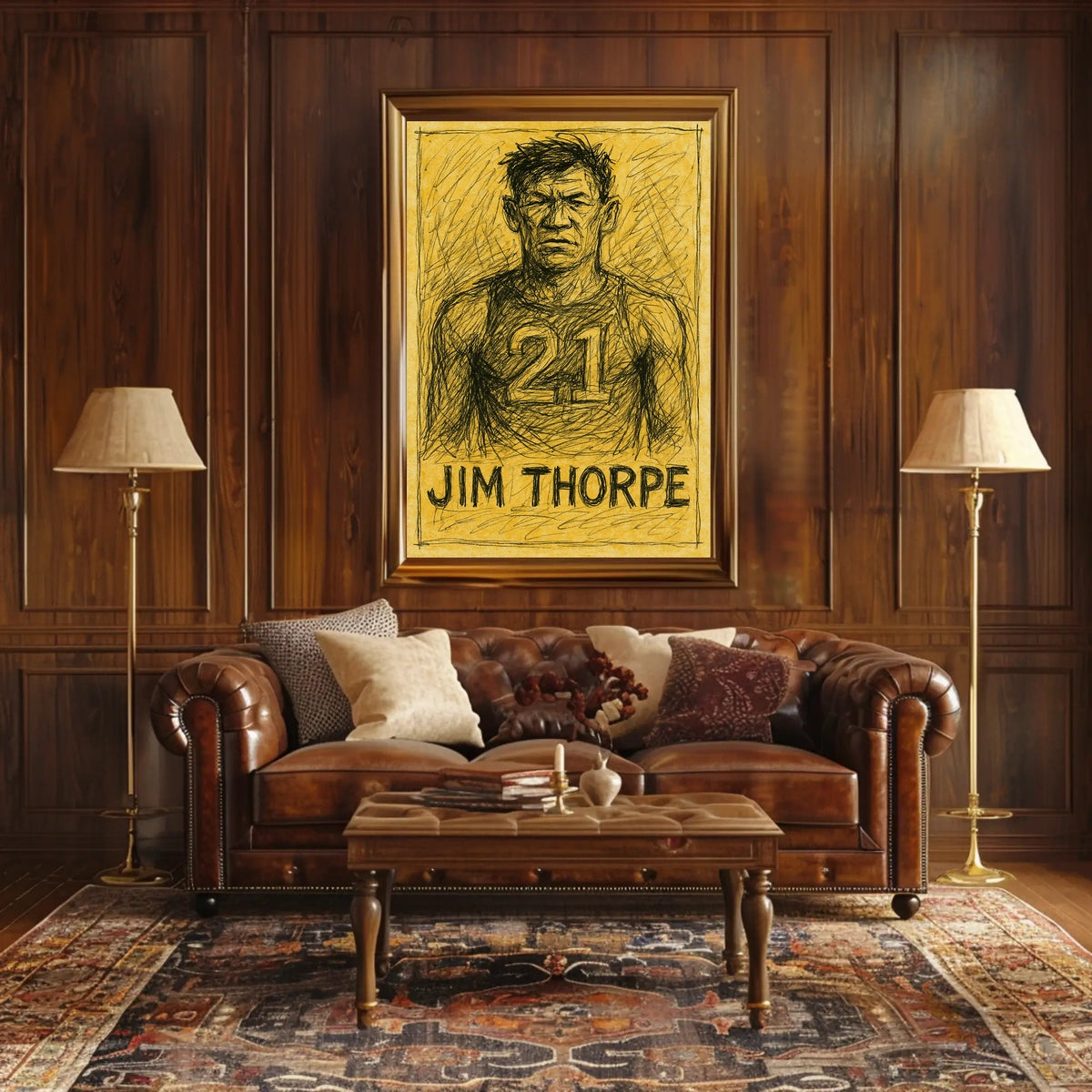 Jim Thorpe Portrait Poster
