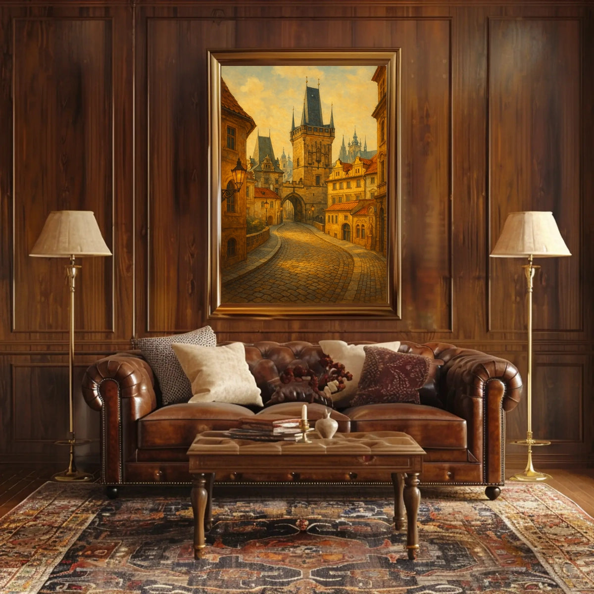 Enchanted Medieval Street Poster