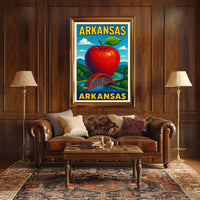Arkansas A Vibrant Tribute Poster