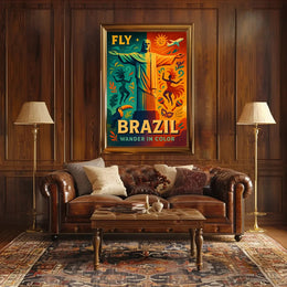 Brazilian Adventure Christ the Redeemer Travel Poster PosterGoat