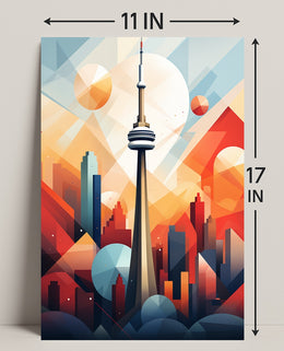 Geometric Cityscape Poster