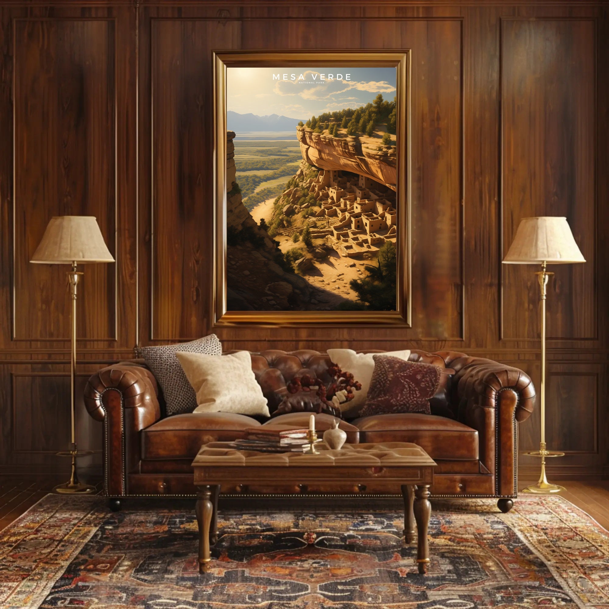 Mesa Verde Travel Poster Vintage Wall Art Print