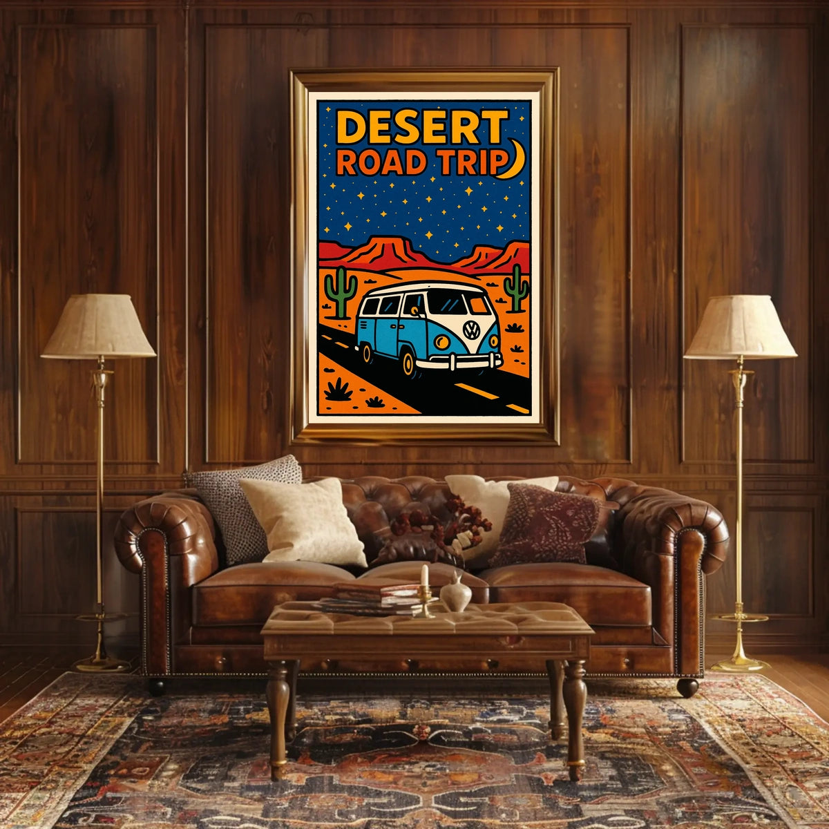 Desert Road Trip Adventure Poster