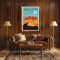Ayers Rock Uluru Scenic Beauty Travel Poster