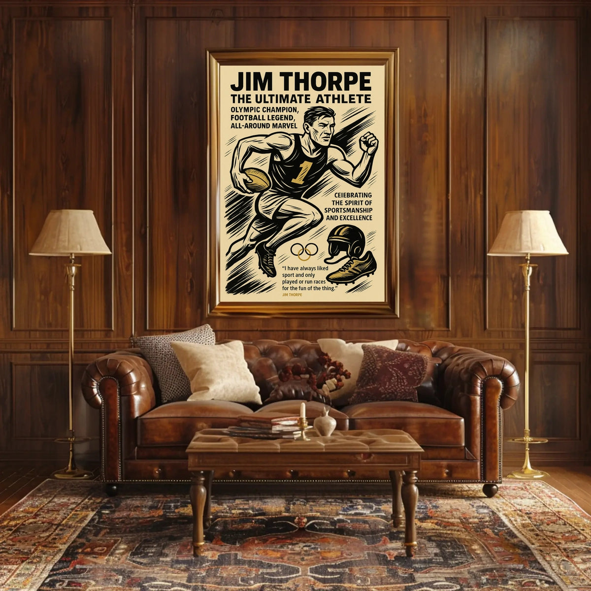 Jim Thorpe The Ultimate Athlete Jim Thorpe Poster