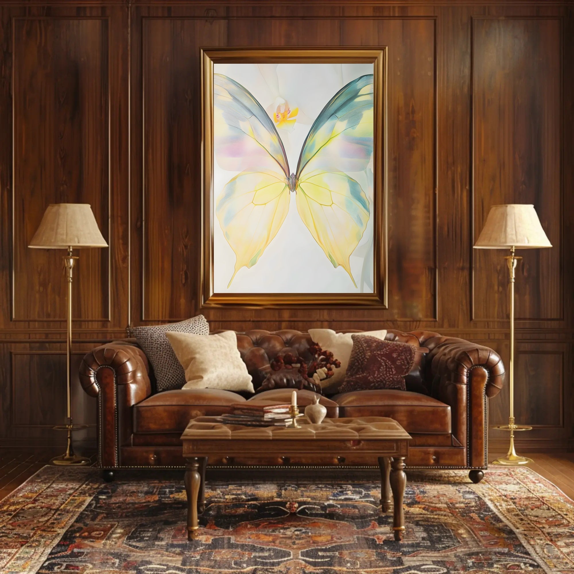 Ethereal Butterfly Wall Art Print Pastel Decor