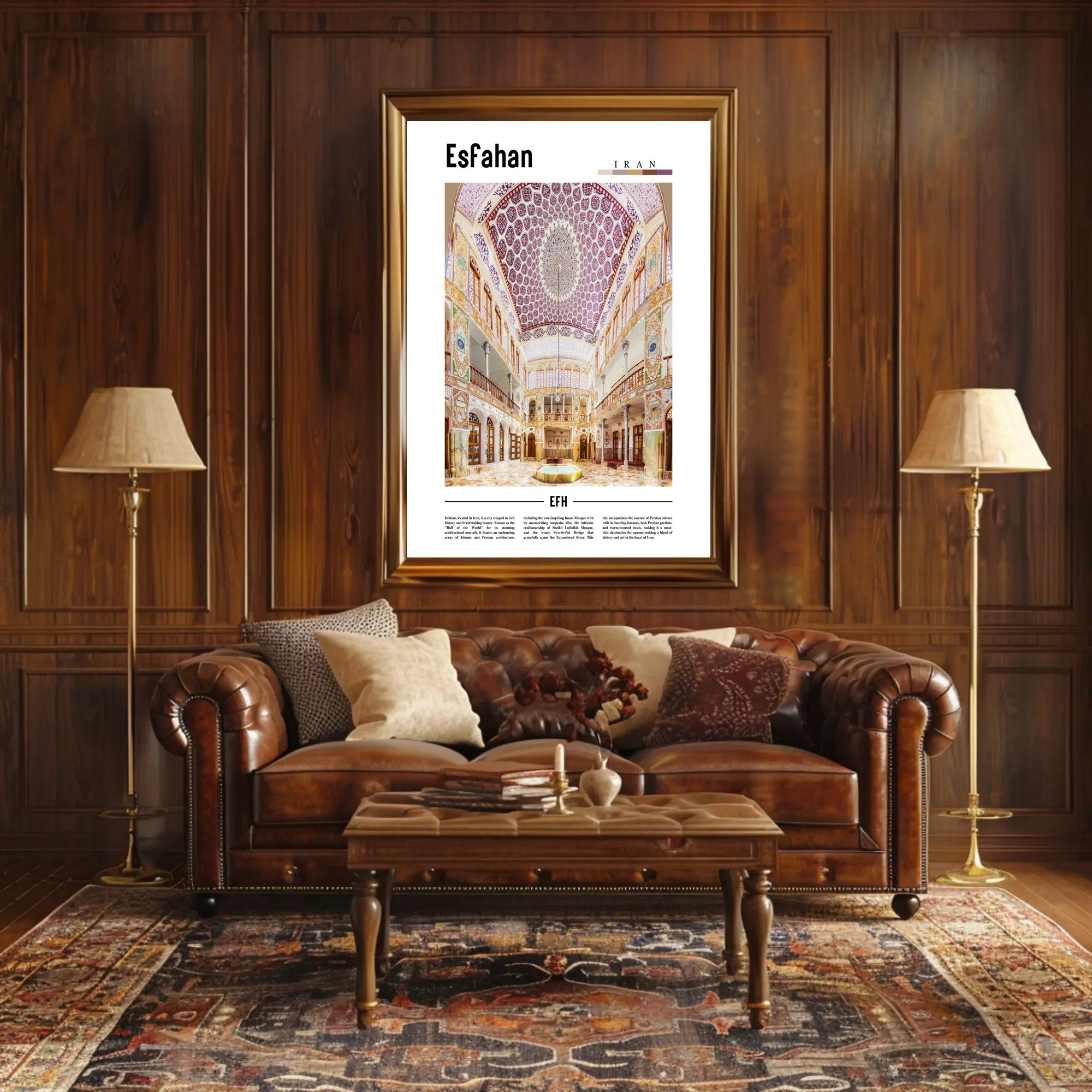 Esfahan Persian Architecture Wonders Cultural or Heritage Poster PosterGoat