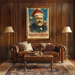 Benjamin Harrison 23rd President of the United States Christmas SeriesPoster