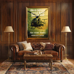 Hughes OH-6 Cayuse Little Bird Killer Egg Poster PosterGoat