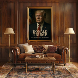 Donald Trump 47th President Poster Wall Art Decor Accent