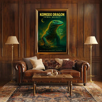 Komodo Dragon Primal Majesty Poster