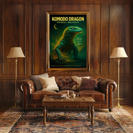 Komodo Dragon Primal Majesty Poster
