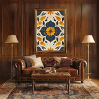 Elegant Abstract Floral Design: Artistic Poster