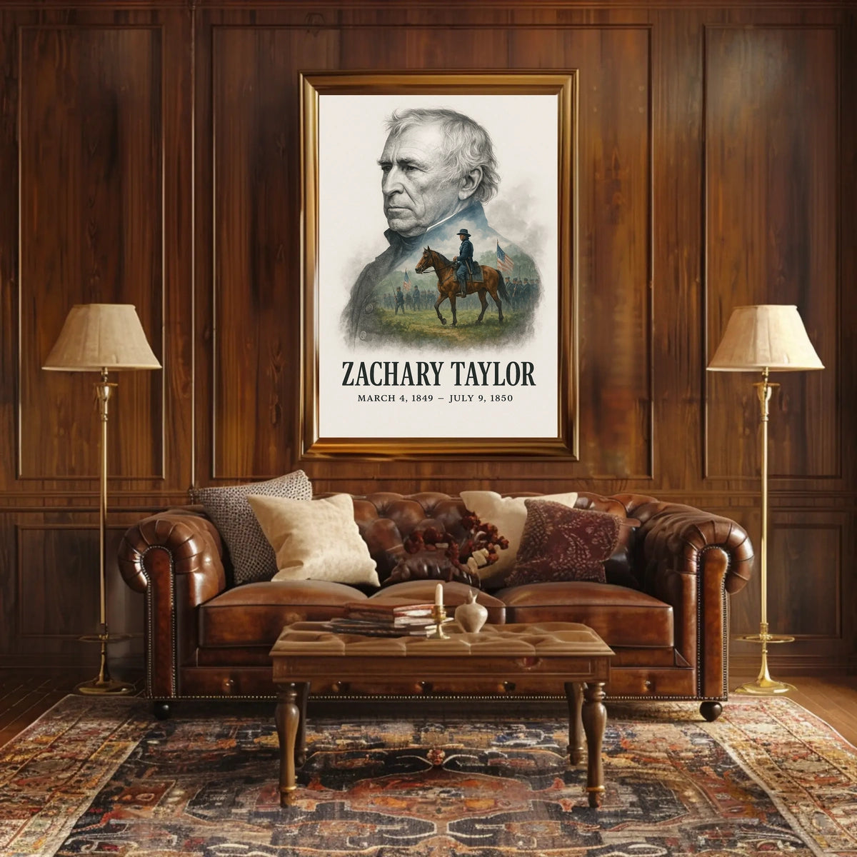 Zachary Taylor 12th President of the United States Reflections Poster