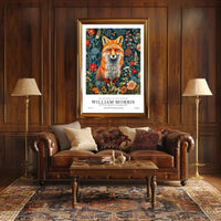 William Morris Nature Art Red Fox Cultural or Heritage Poster