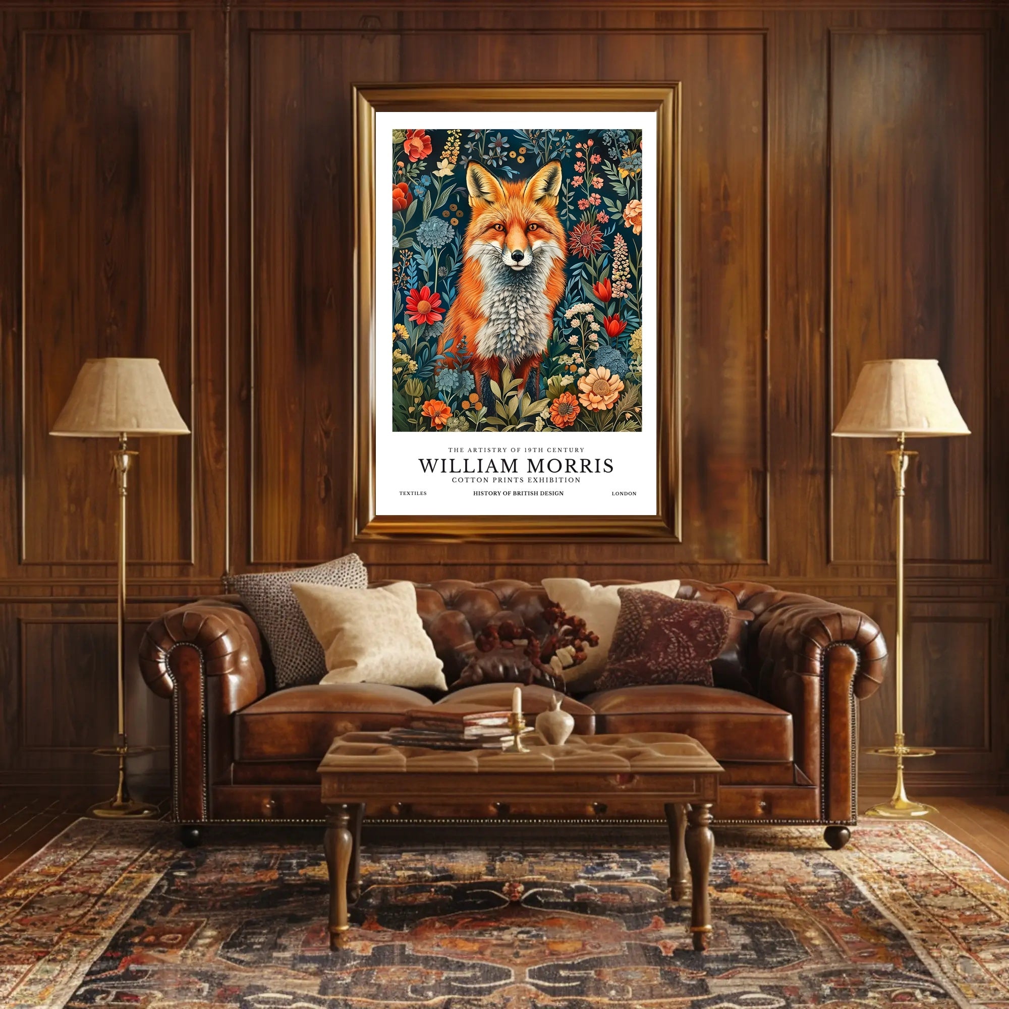 William Morris Nature Art Red Fox Cultural or Heritage Poster