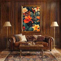 Vibrant Floral Symphony Wall Art Print