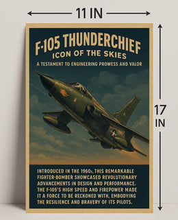 F-105 Thunderchief Icon of the Skies Poster PosterGoat