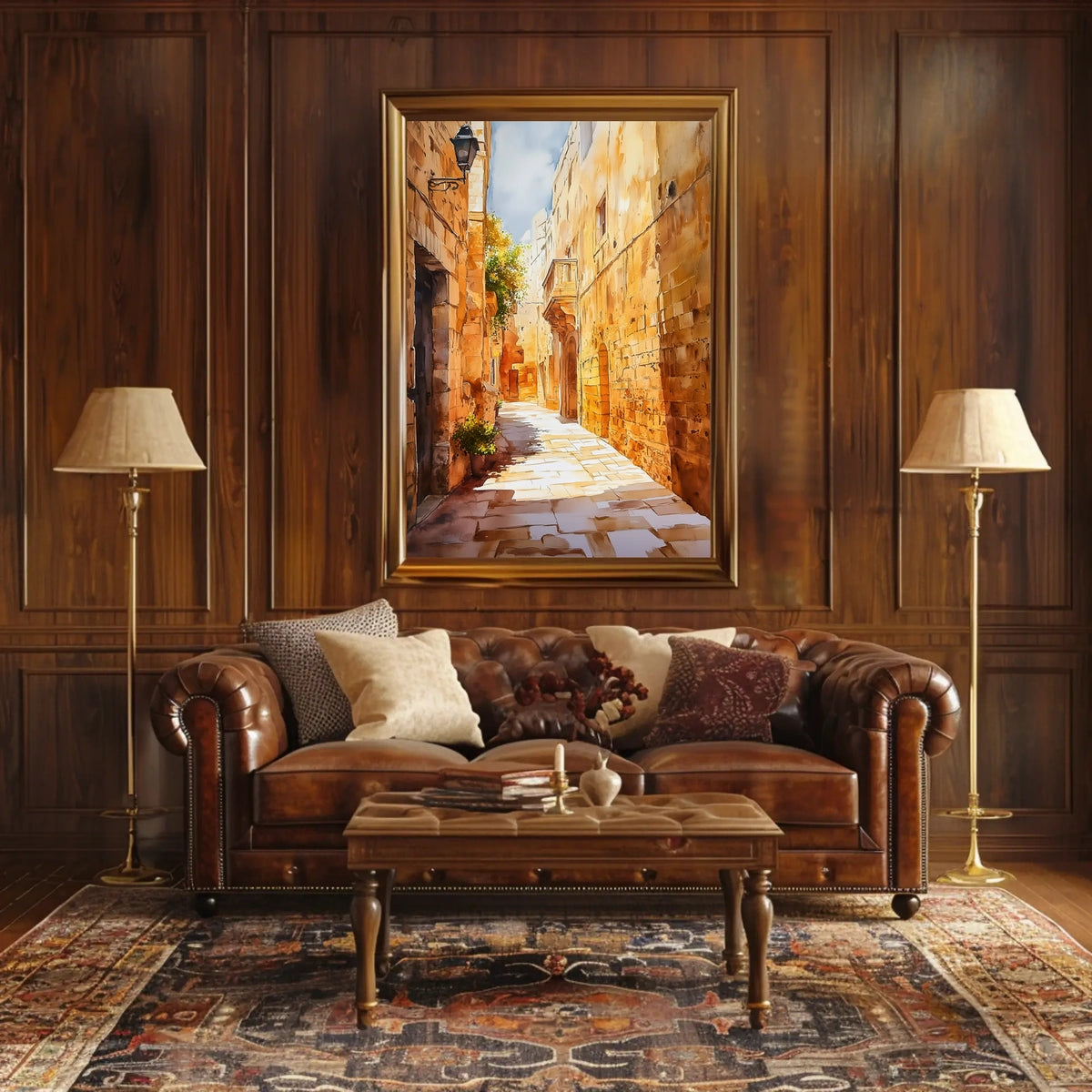 Malta Mdina Silent City Street Poster