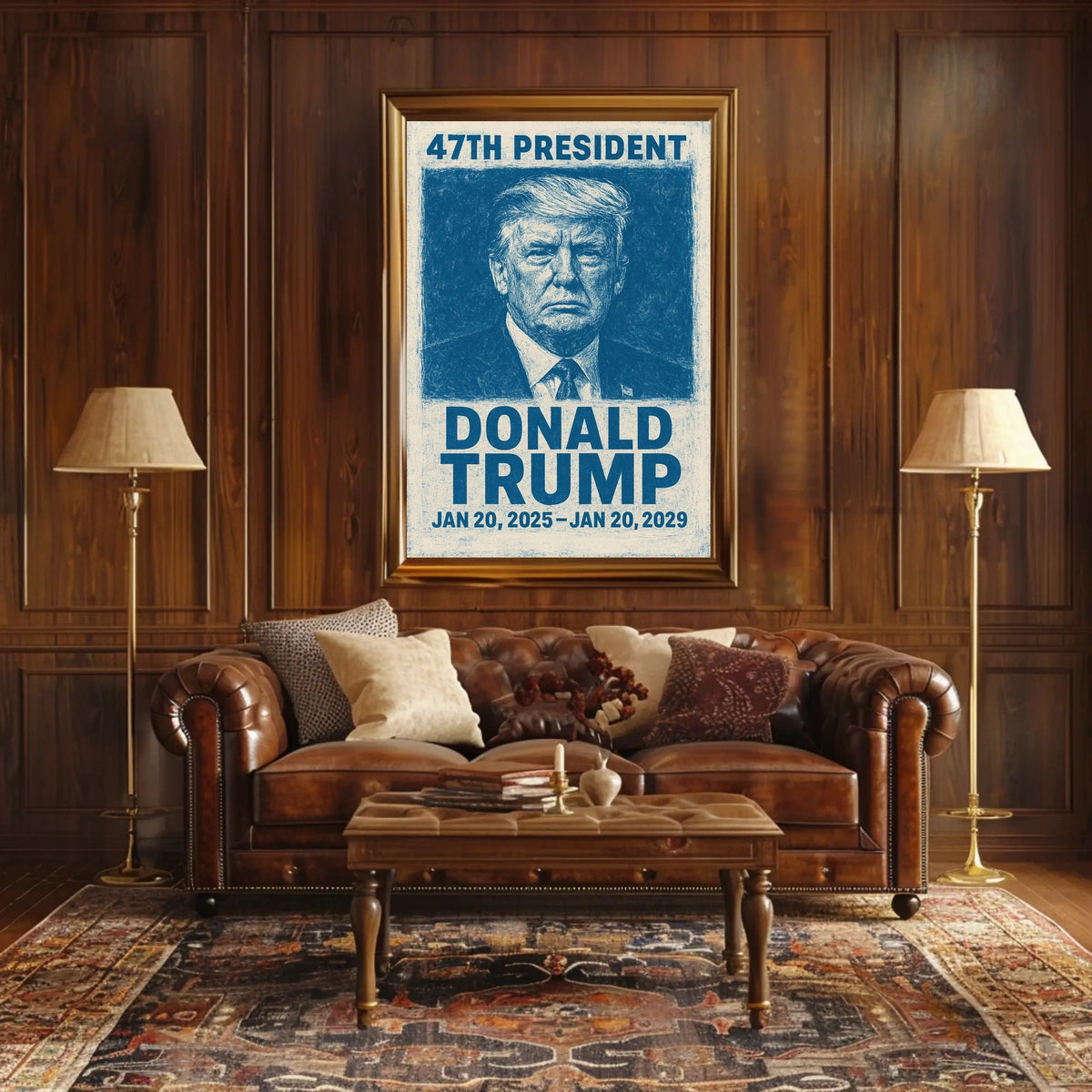 Trump Leadership Legacy Patriotic Portrait Poster