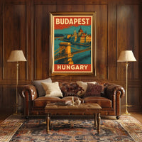 Budapest Travel Poster