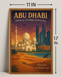 Abu Dhabi Cultural Harmony Travel Poster