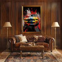Colorful Automotive Explosion Poster PosterGoat