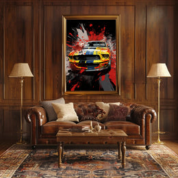 Colorful Automotive Explosion Poster PosterGoat