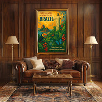 Experience The Heartbeat Of Brazil Poster