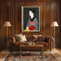 Traditional Japanese Kimono Art Print - Cultural or Heritage Poster