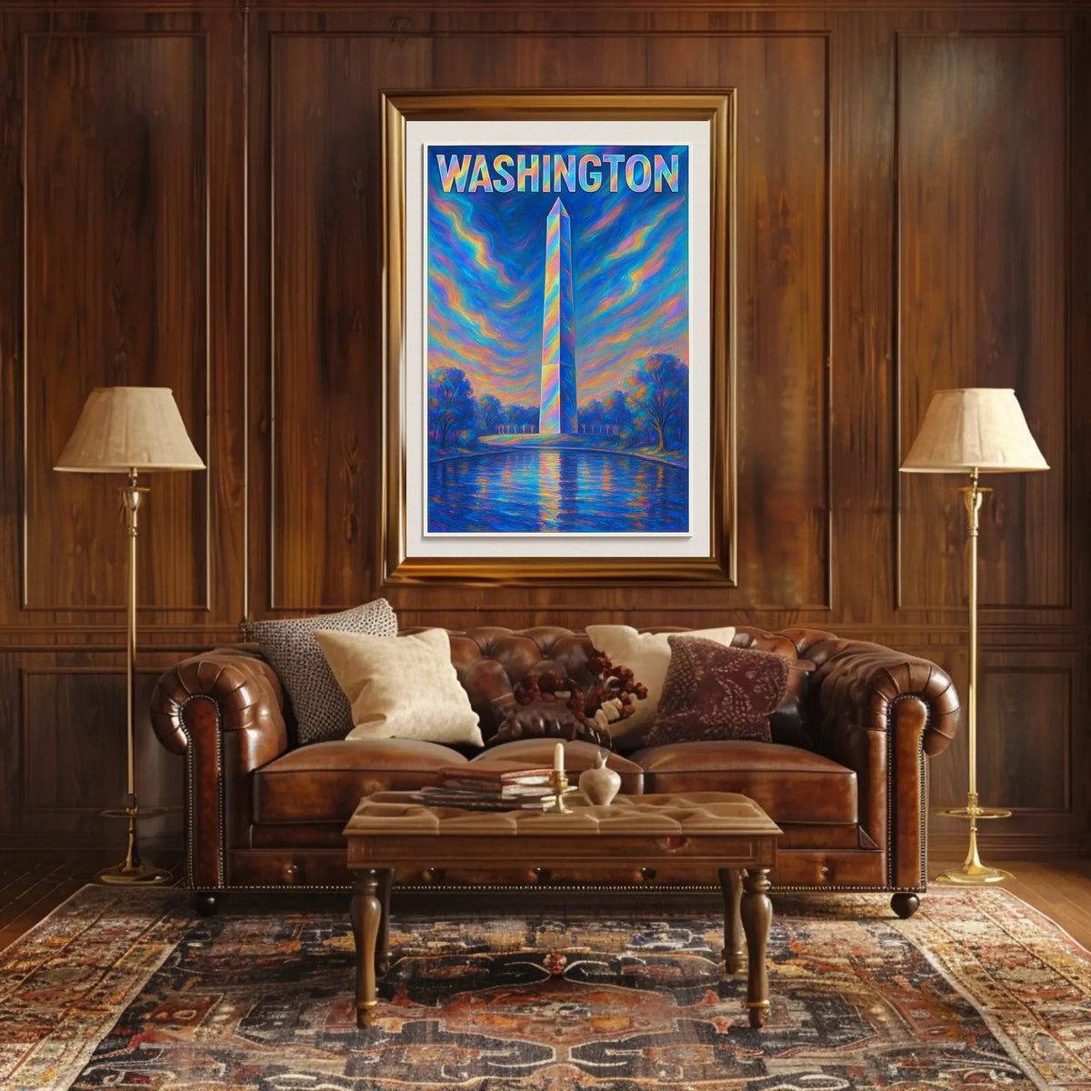 Washington Monument A Vibrant Tribute Poster
