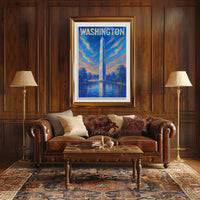 Washington Monument A Vibrant Tribute Poster
