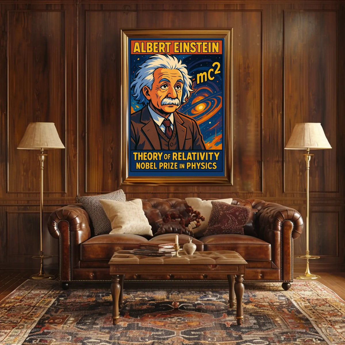 Einstein Relativity Collectors Vintage Poster