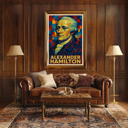 Alexander Hamilton A Vibrant Tribute Poster